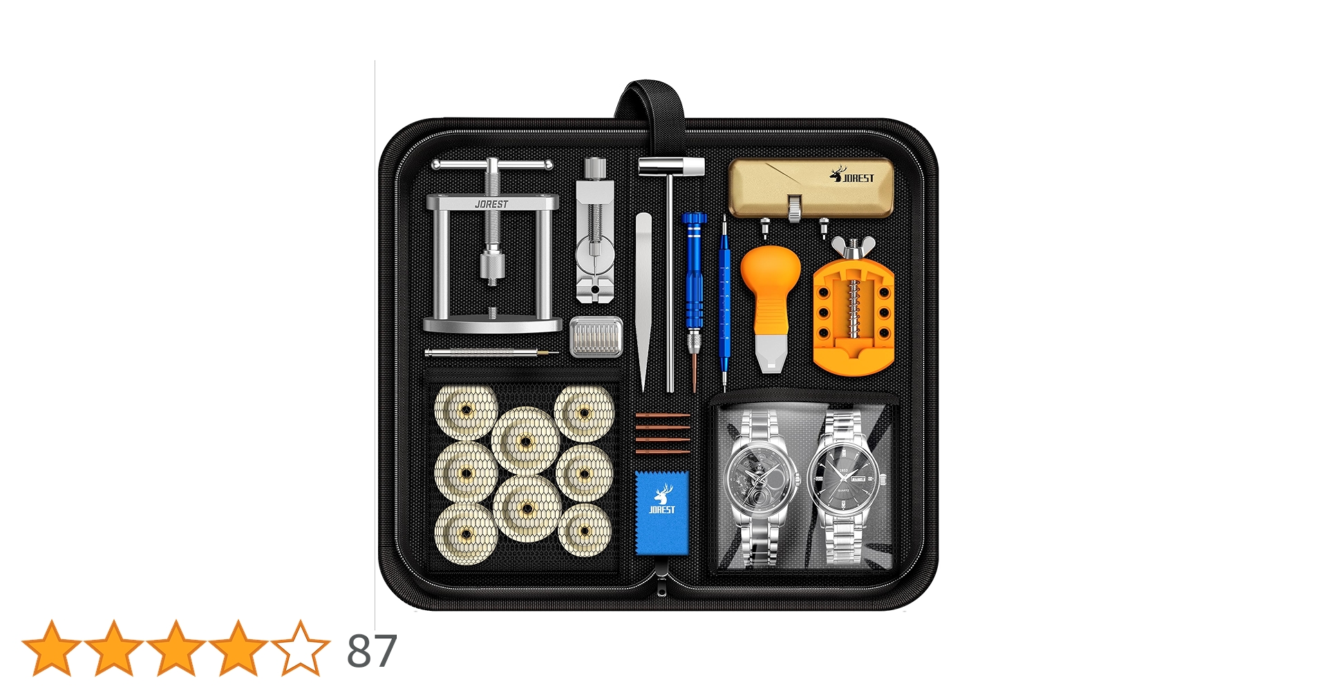 Amazon.co.jp: JOREST腕時計修理工具セット+裏蓋閉め器、電池